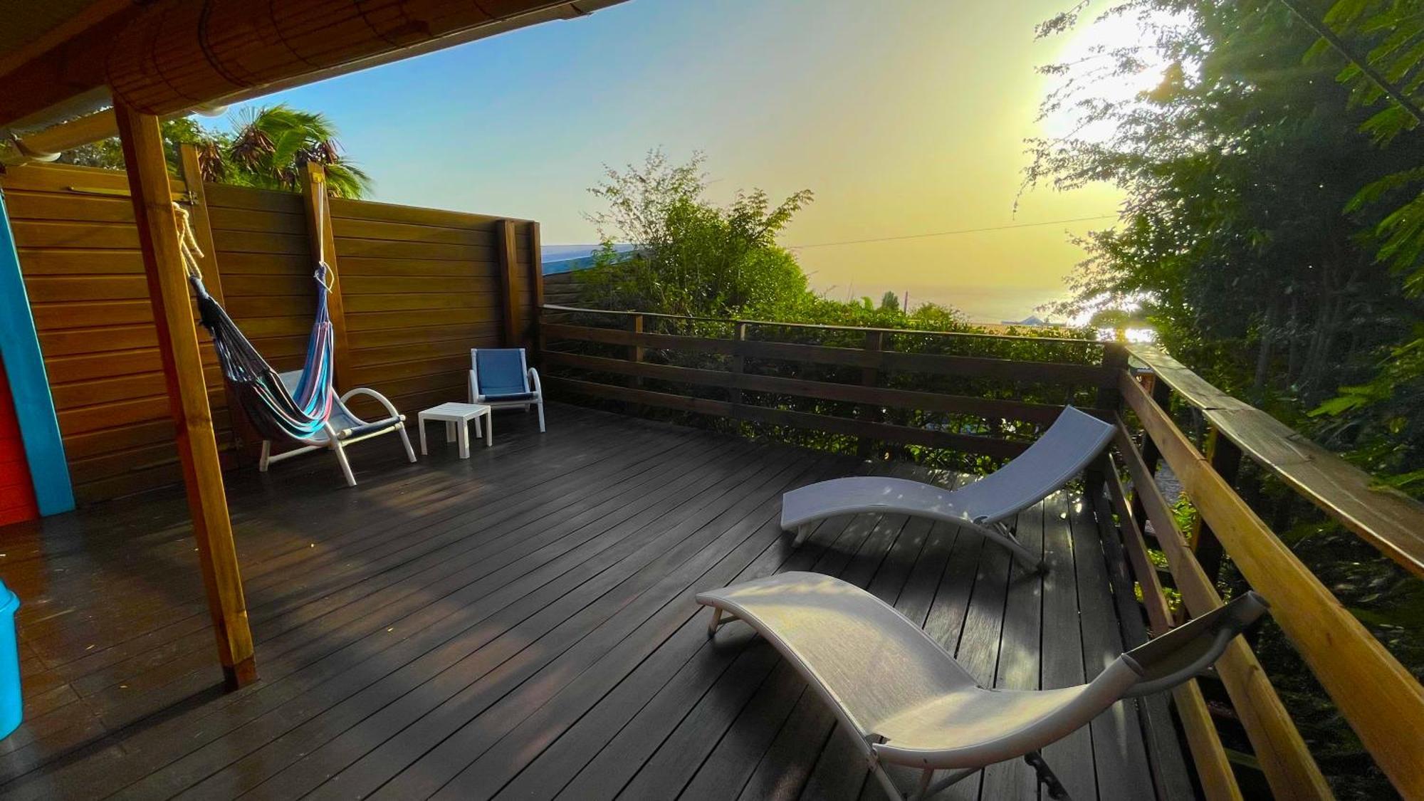 Gites Les Calebassiers Deshaies Habitación foto
